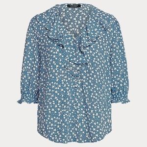 Ralph Lauren Blue Floral Blouse